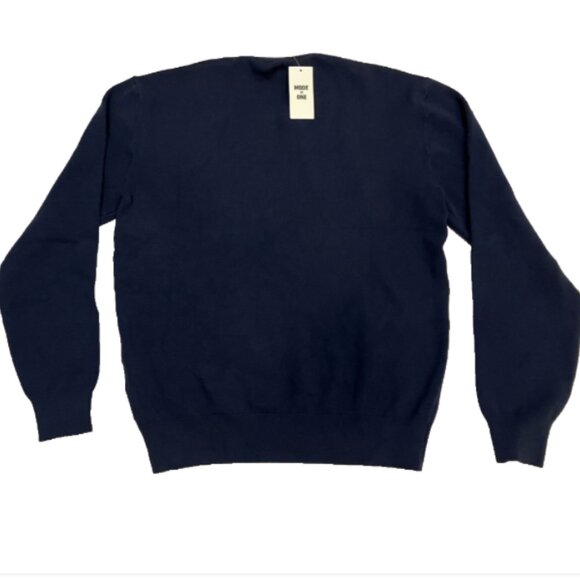 Mode of One Men's Regular-Fit Crewneck Sweater Caspian Waters Size Small - Picture 3 of 7